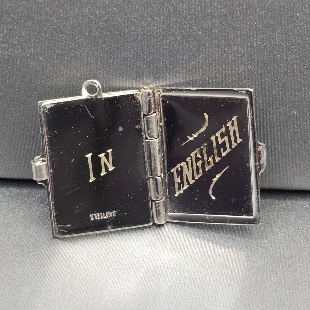 Antique Edwardian Sterling Silver 'Shakespeare' Locket .75" Literary Award - Picture 4 of 11